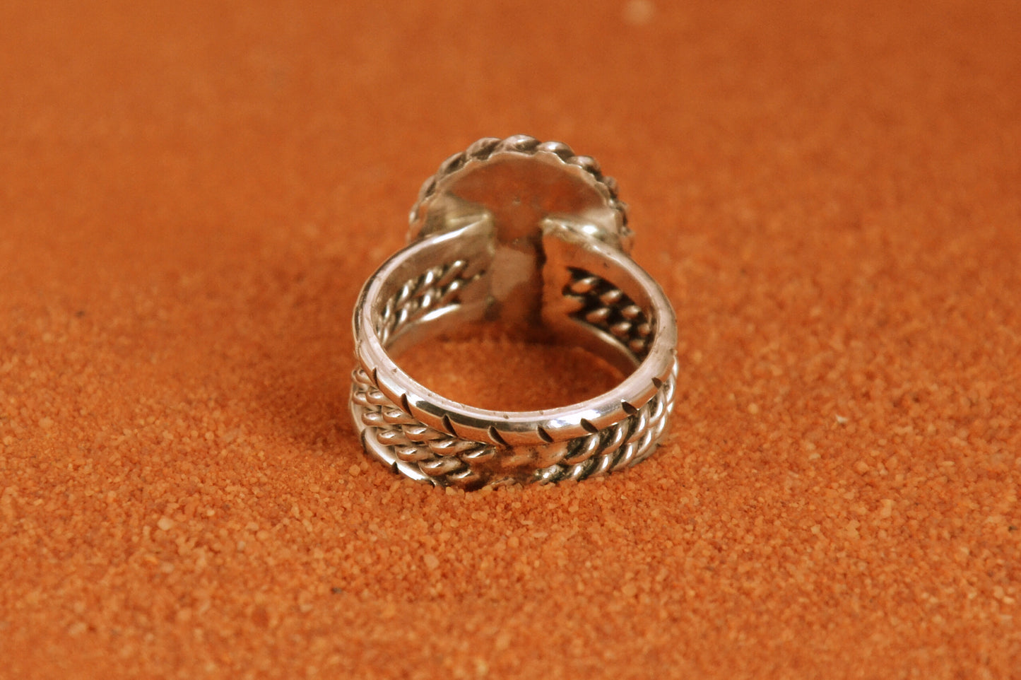Bague femme et homme-turquoise sierra bella-navajo-bijoux amerindiens-argent massif-cadeau-unique