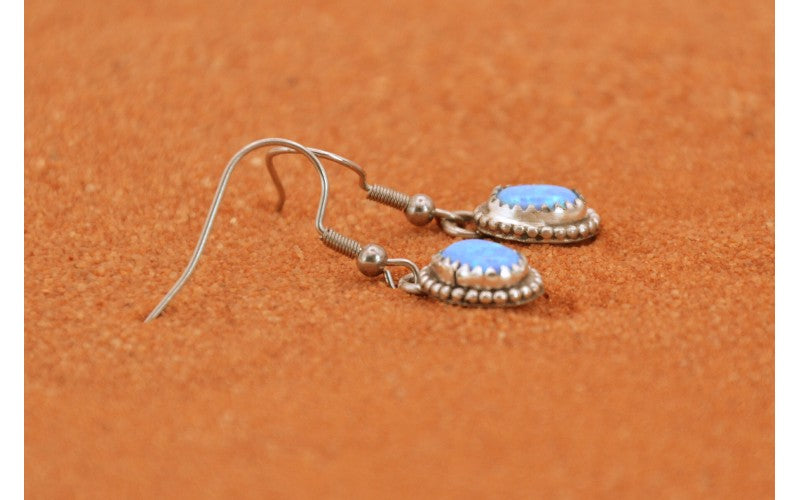 Opal earrings - 925 silver - Navajo style - Native American jewelry - crafts - women - gift
