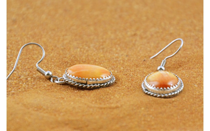 Boucles d'oreilles spiny oyster-argent 925/1000-bijoux amerindiens-cadeau-bohème