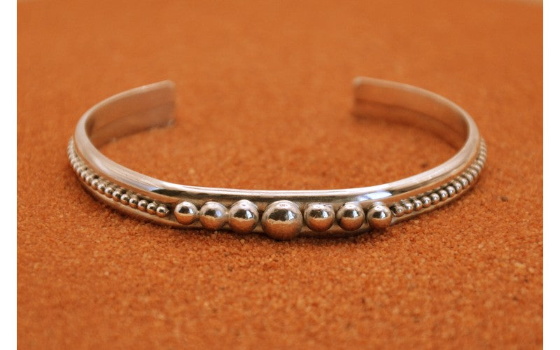 Silver bracelet - women's and men's - Native American - Navajo jewelry - crafts - gift idea - bohemian