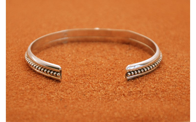 Silver bracelet - women's and men's - Native American - Navajo jewelry - crafts - gift idea - bohemian