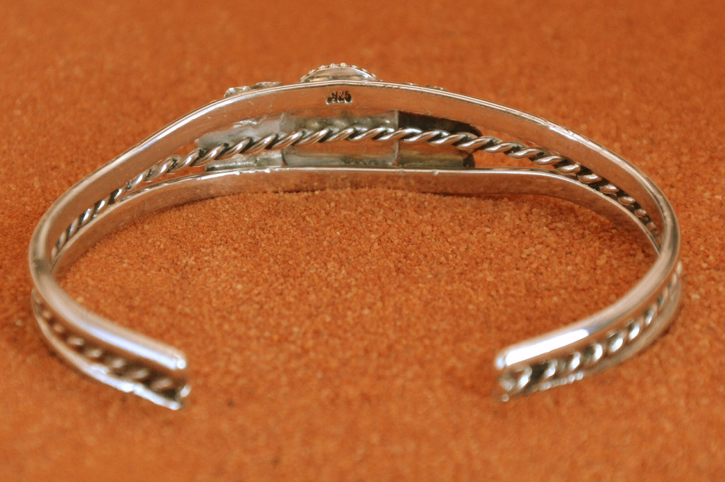 Bijoux amerindiens-bracelet turquoise-style navajo-pour femme-argent sterling-cadeau-sonora gold