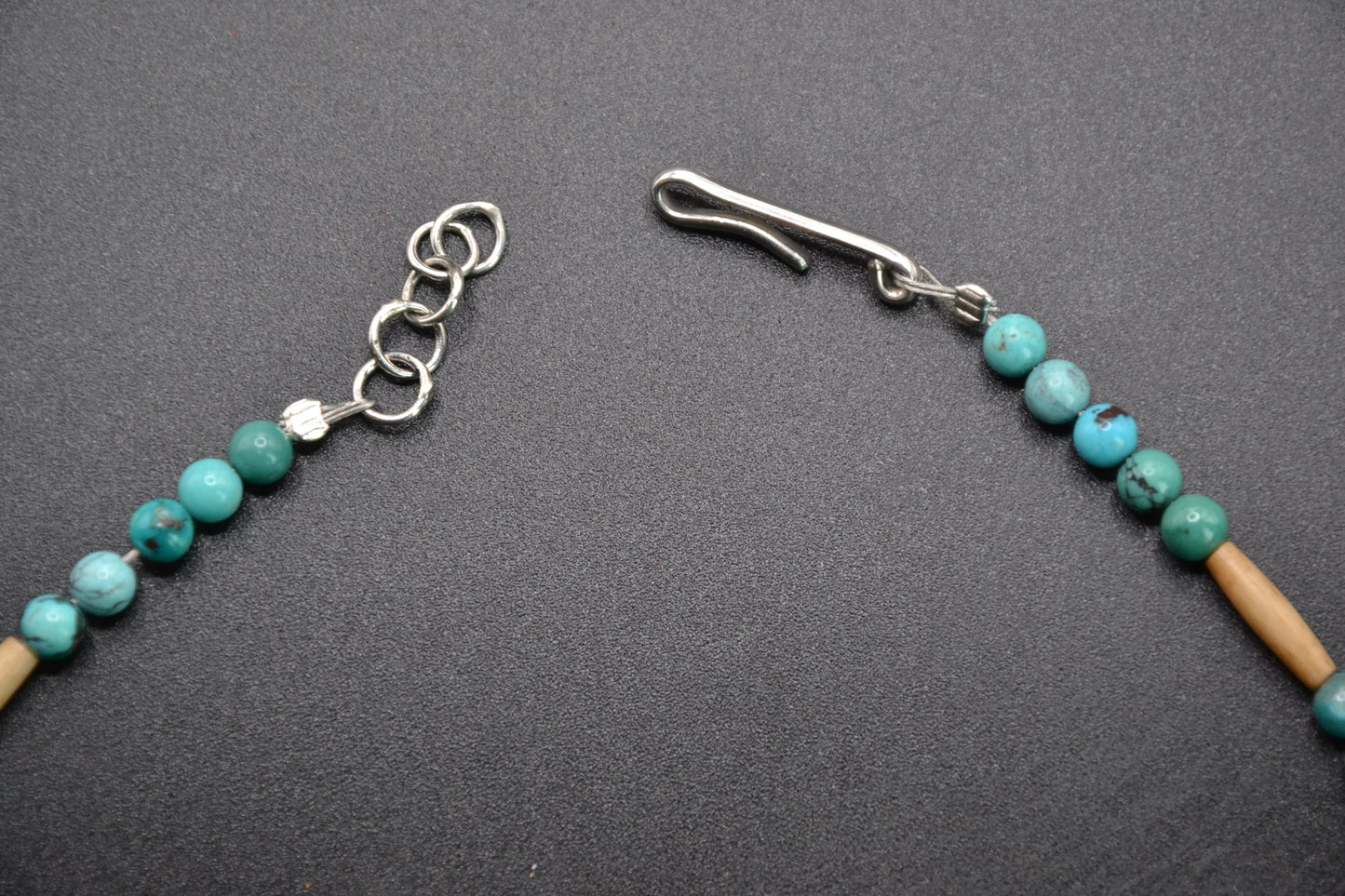 Turquoise necklace - spiny oyster - Native American jewelry - Navajo style - sterling silver - gift - women