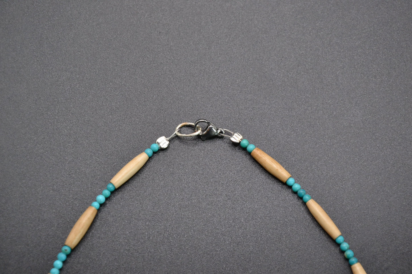 Native American Jewelry - Turquoise-Coral Necklace - Navajo Style - Beads - Men and Women - Gift - Crafts