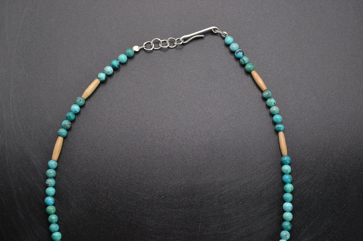 Collier turquoise-spiny oyster-bijoux amerindiens-style navajo-argent sterling-cadeau-femme