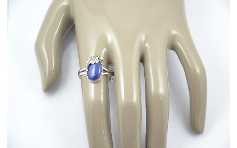 Bague lapis lazuli, femme, argent massif, fabrication artisanale, plume, goutte, amérindien, idée cadeau, bohème, style navajo