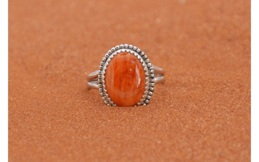 Bague femme-spiny oyster-argent 925/1000-fait main-bijoux amérindiens-idée cadeau-style navajo