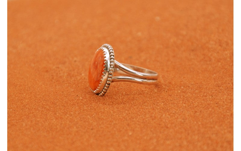 Bague femme-spiny oyster-argent 925/1000-fait main-bijoux amérindiens-idée cadeau-style navajo