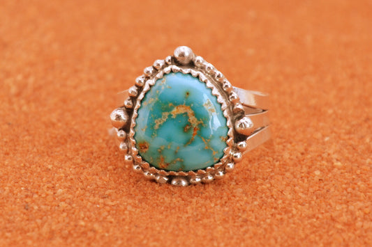 Bague turquoise-sierra bella-argent 925-style navajo-bijoux amerindiens-cadeau-femme-boheme