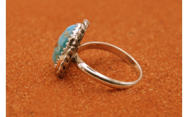 bague femme-turquoise sierra bella-nevada-argent 925/1000-idée cadeau-style navajo-bijoux amerindiens-ajustable