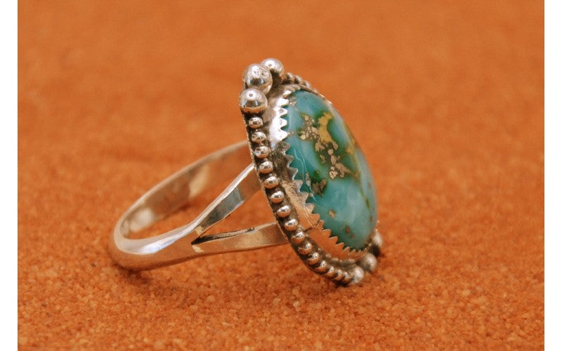 bague turquoise sierra bella-argent 925/1000-bijoux amerindiens-idée cadeau-bague femme-style navajo