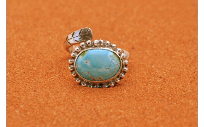 bague reglable-argent 925/1000-turquoise sierra bella-cadeau-style navajo-boheme-country