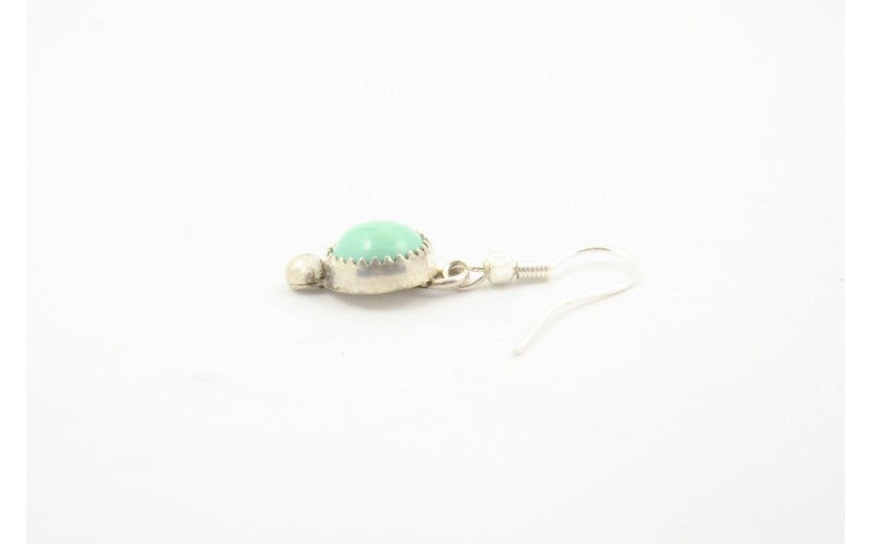 Boucles d'oreilles-turquoise-argent 925-style navajo-bijux amerindiens-artisanat-cadeau