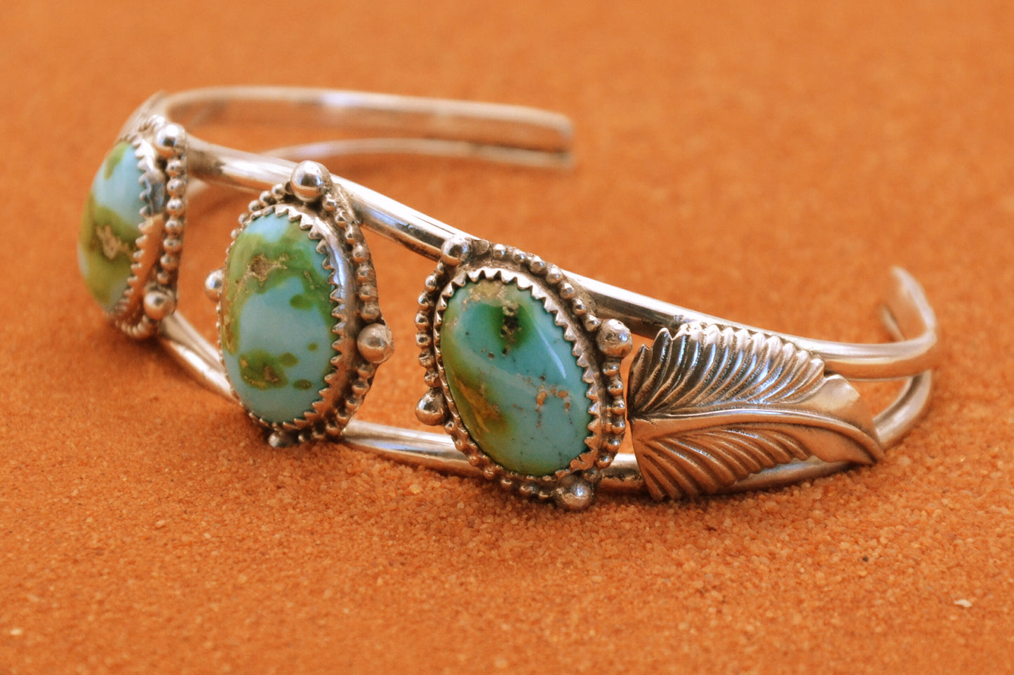 Bracelet turquoise femme-sonora gold-bijoux amerindiens-navajo-argent massif-idee cadeau-unique