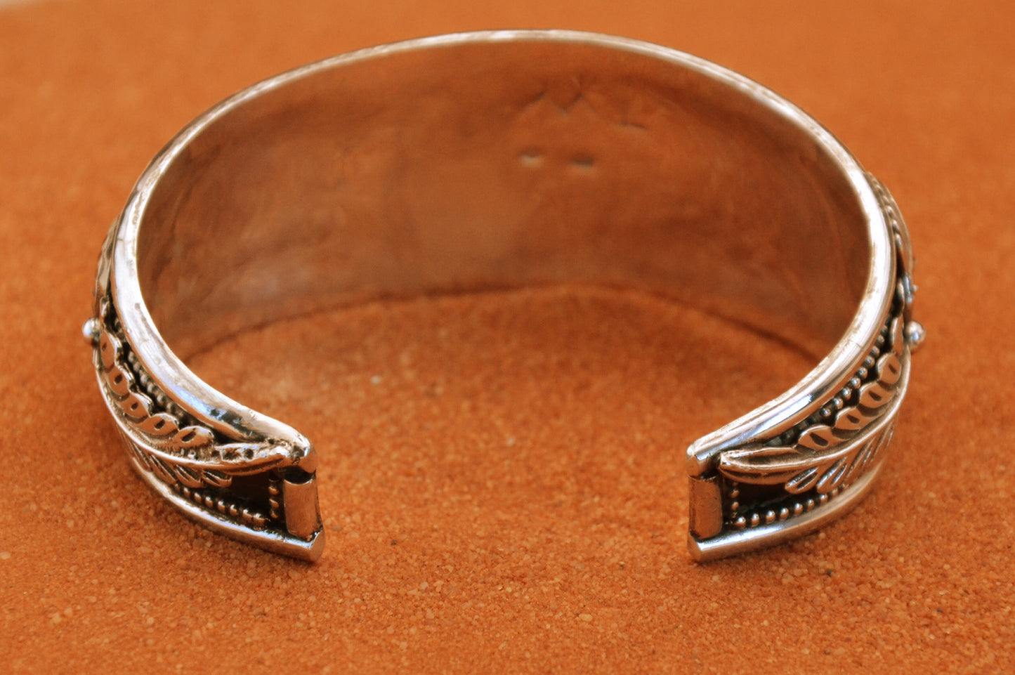 Bracelet homme-turquoise kingman-bijoux amerindiens-style navajo-argent-unique-cadeau-argent sterling