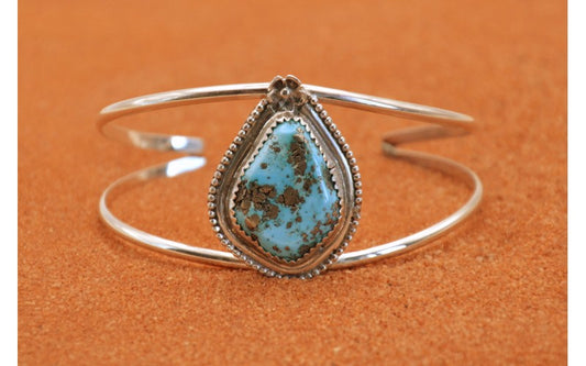 Bracelet turquoise-argent 925/1000-style navajo-bijoux amerindiens-idée cadeau-femme