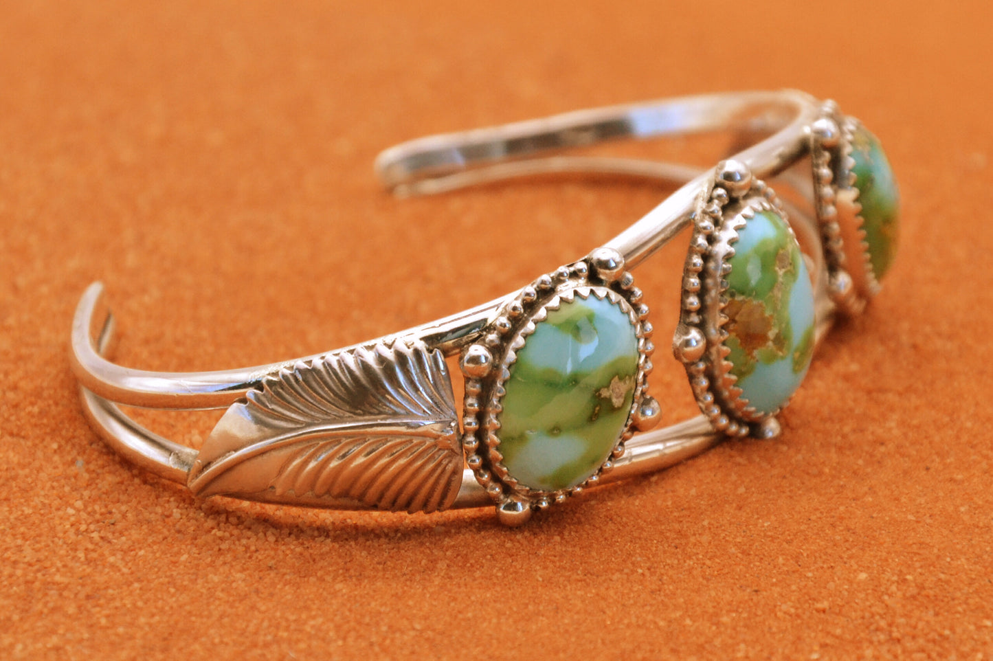 Bracelet turquoise femme-sonora gold-bijoux amerindiens-navajo-argent massif-idee cadeau-unique