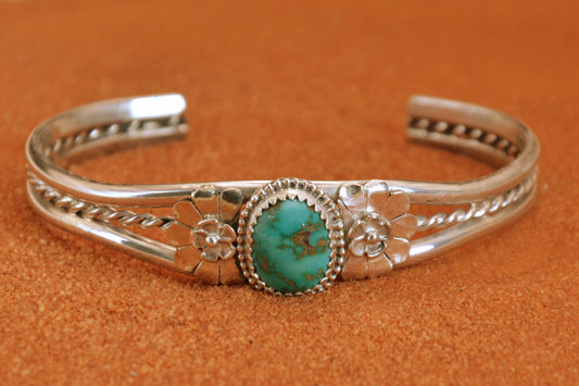 Bijoux amerindiens-bracelet turquoise-style navajo-pour femme-argent sterling-cadeau-sonora gold