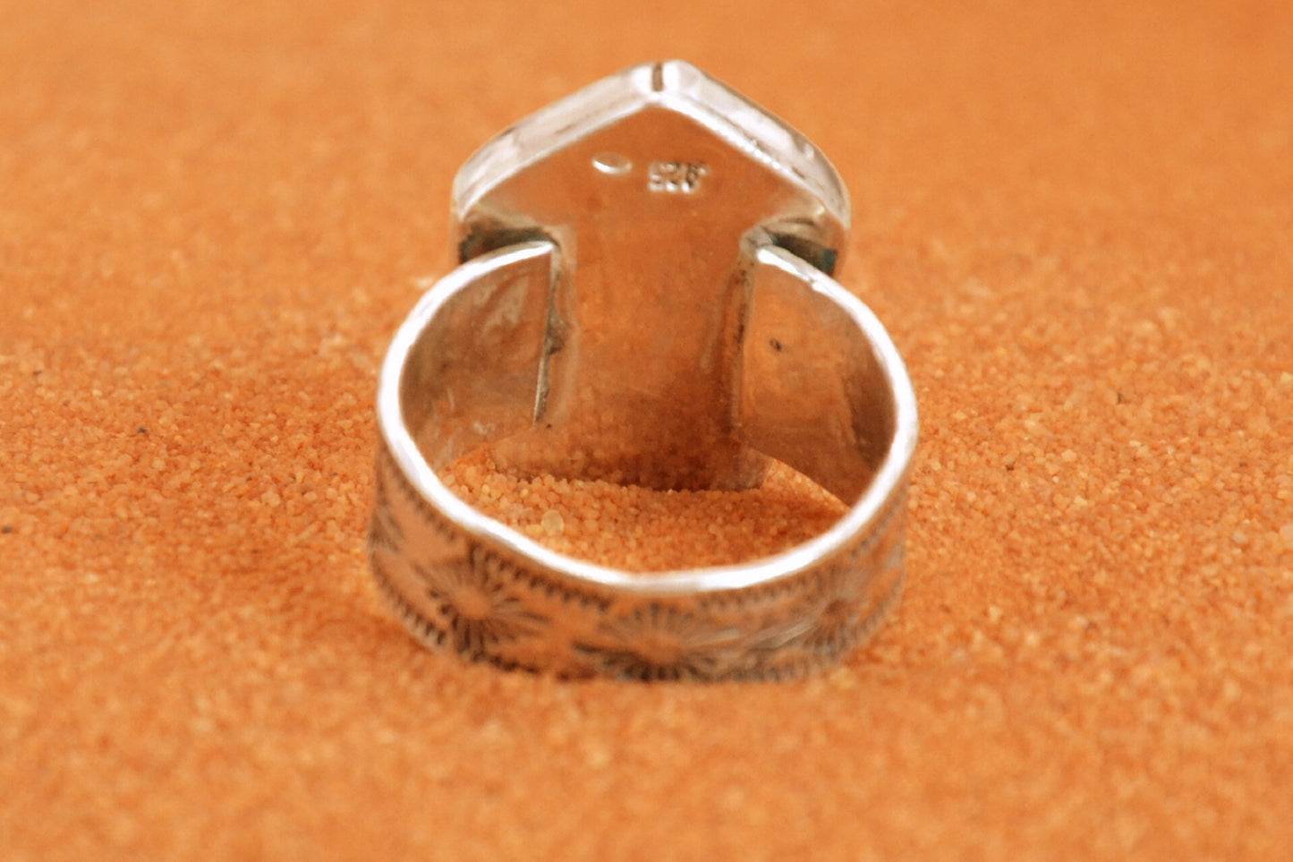 Bague-chevaliere-homme-turquoise-amerindien-style navajo-cadeau-bijoux-unique-argent sterling