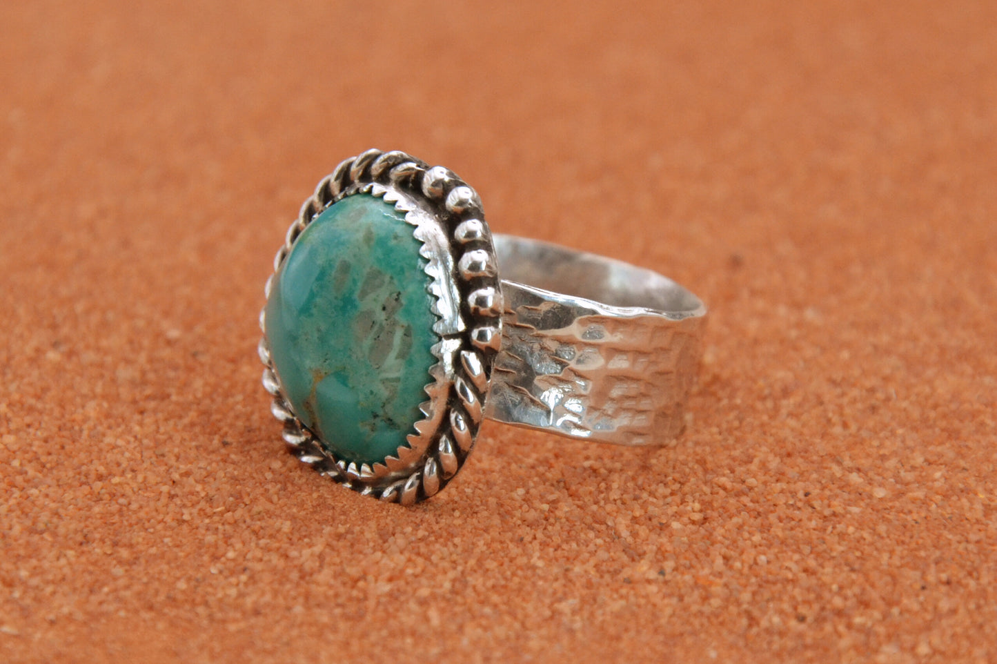 Bague turquoise-chevaliere-homme-femme-argent massif-navajo-bijoux amerindiens-cadeau-artisanat