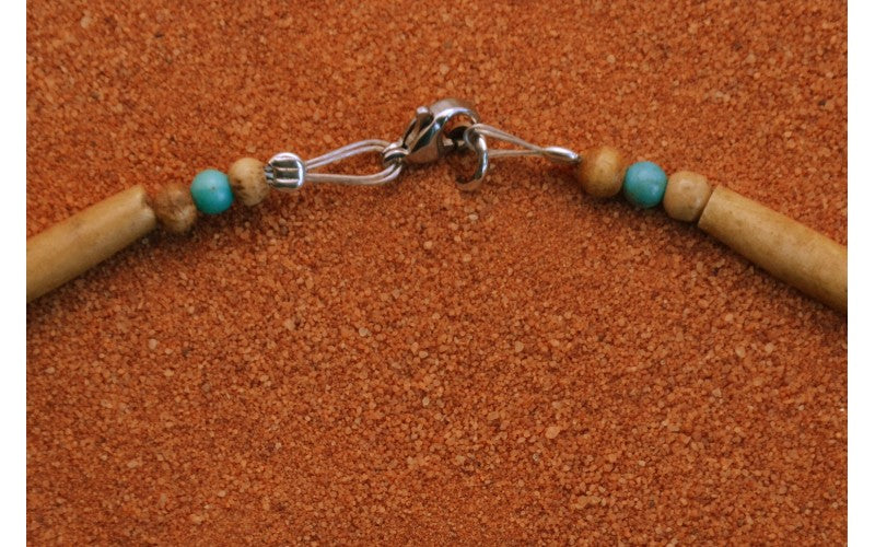 collier turquoises sonora-argent 925/1000-bijoux amerindiens-idee cadeau-style navajo-pour femme-artisanat